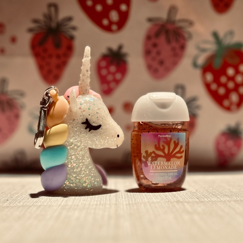 Glitter Unicorn hand sanitizer pocketbac with Scented Sanitizer